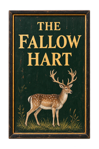 The Fallow Hart painted pub sign